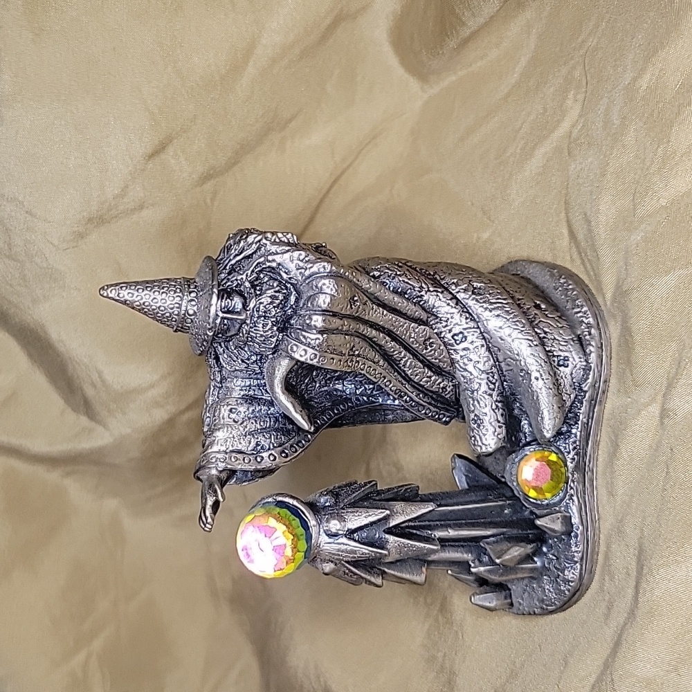 Vintage Myth & Magic "The Crystal Spell" Pewter Figurine (#3076)